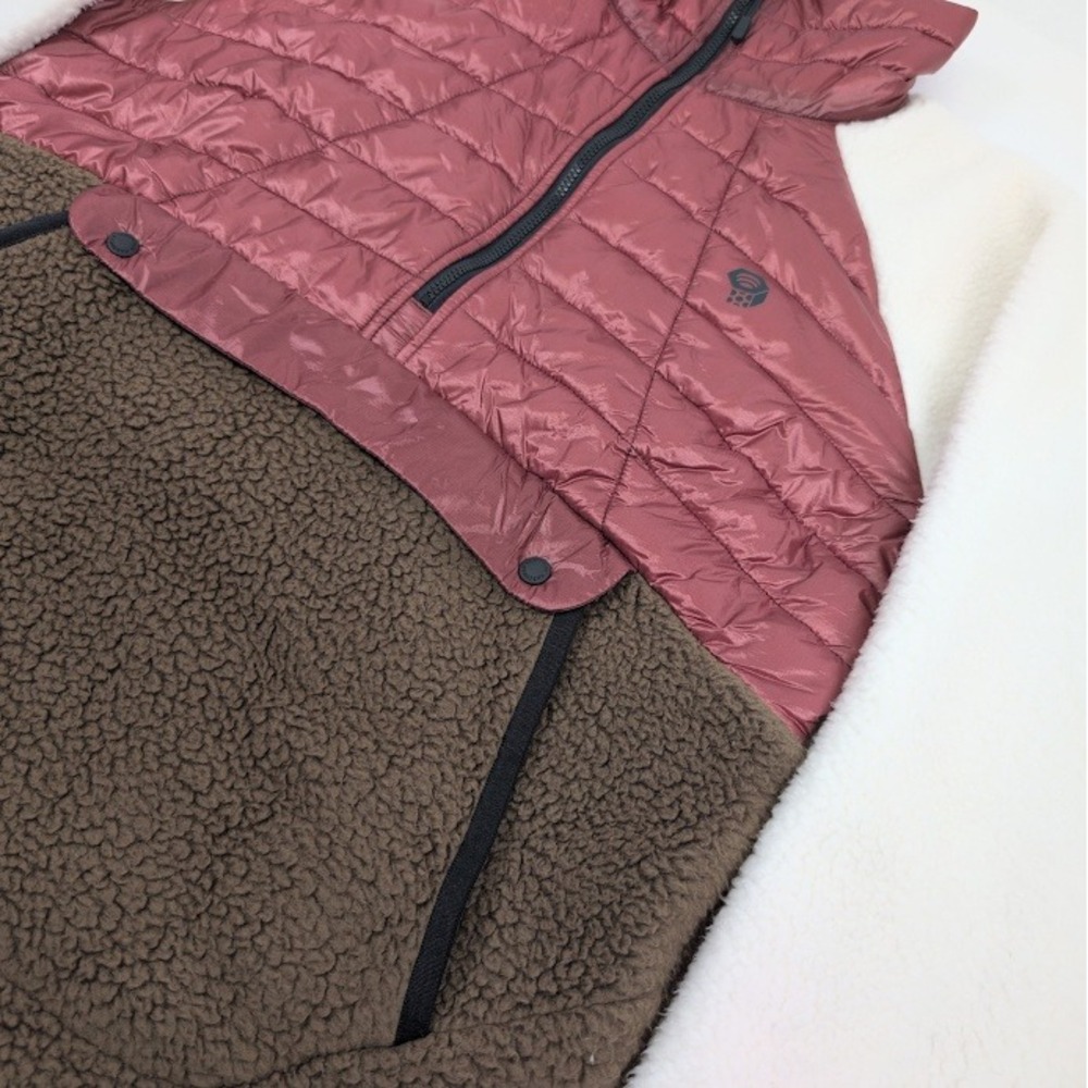 Mountain Hardwear Altius Hybrid 1/2 Zip Pullover Womens Medium Sherpa Puffer - Picture 7 of 13